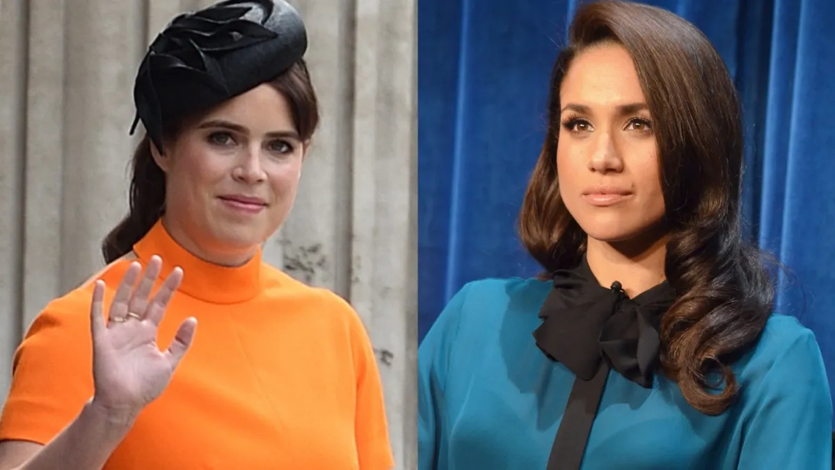 Princess Eugenie’s reluctance may derail Meghan Markle’s As Ever plans. (Image Credit: (L) veryamateurish, CC BY-SA 4.0, via Wikimedia Commons, (R) Genevievederivative work: Firebrace, CC BY 2.0, via Wikimedia Commons)
