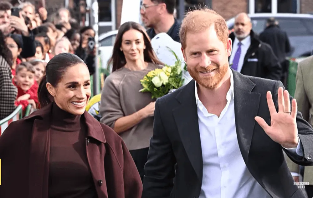 Screenshot of Meghan Markle and Prince Harry