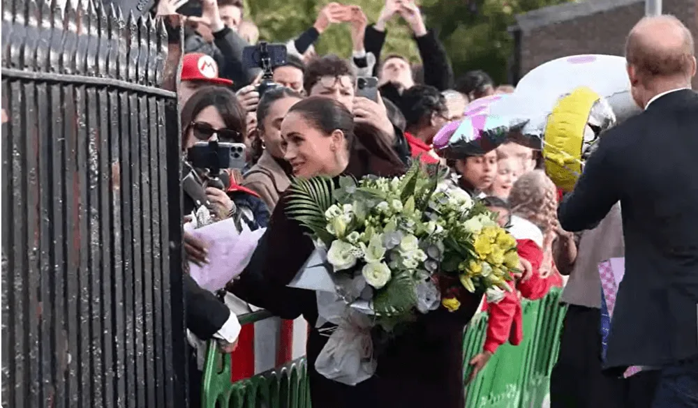 Screenshot of Meghan Markle in Nottingham