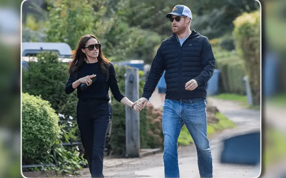 Screenshot of Prince Harry and Meghan Markle