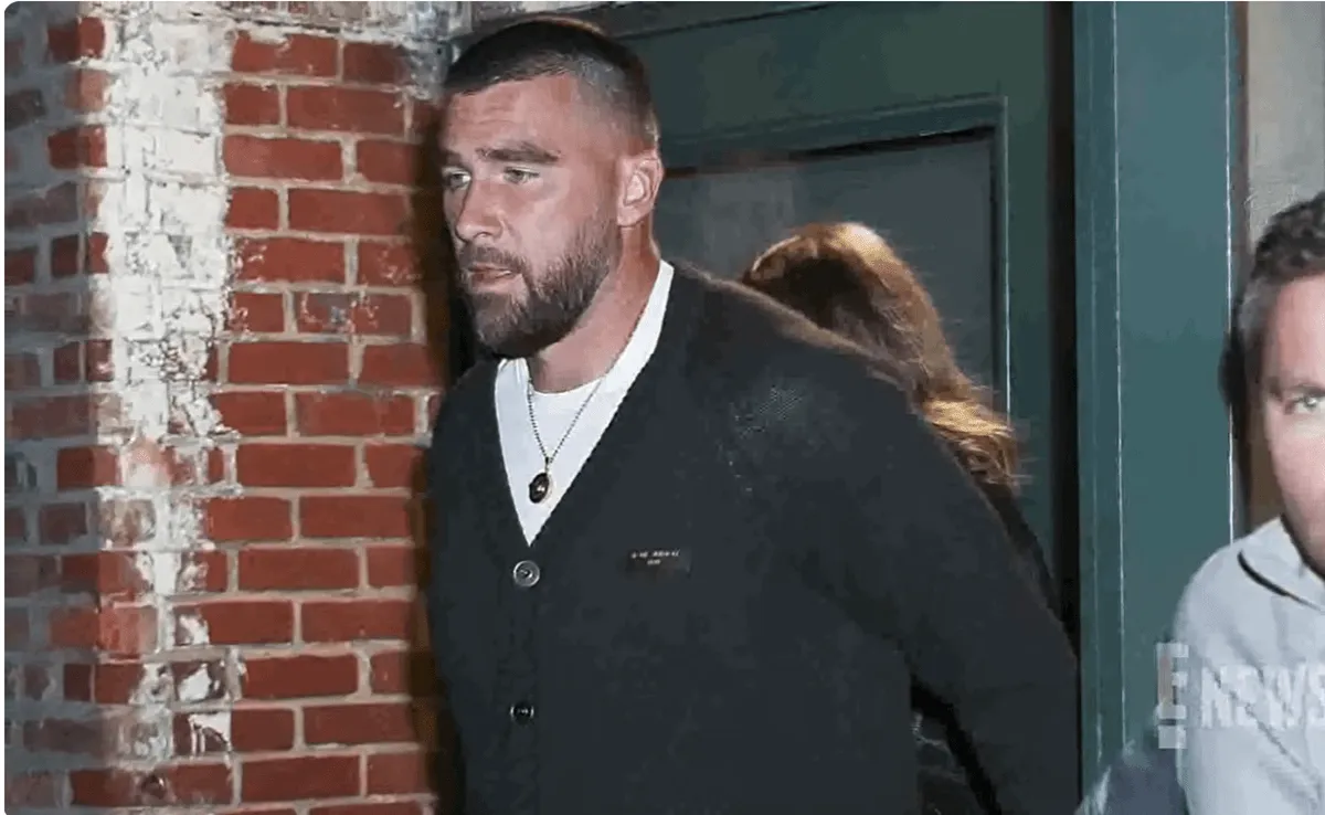 Screenshot of Travis Kelce in NYC