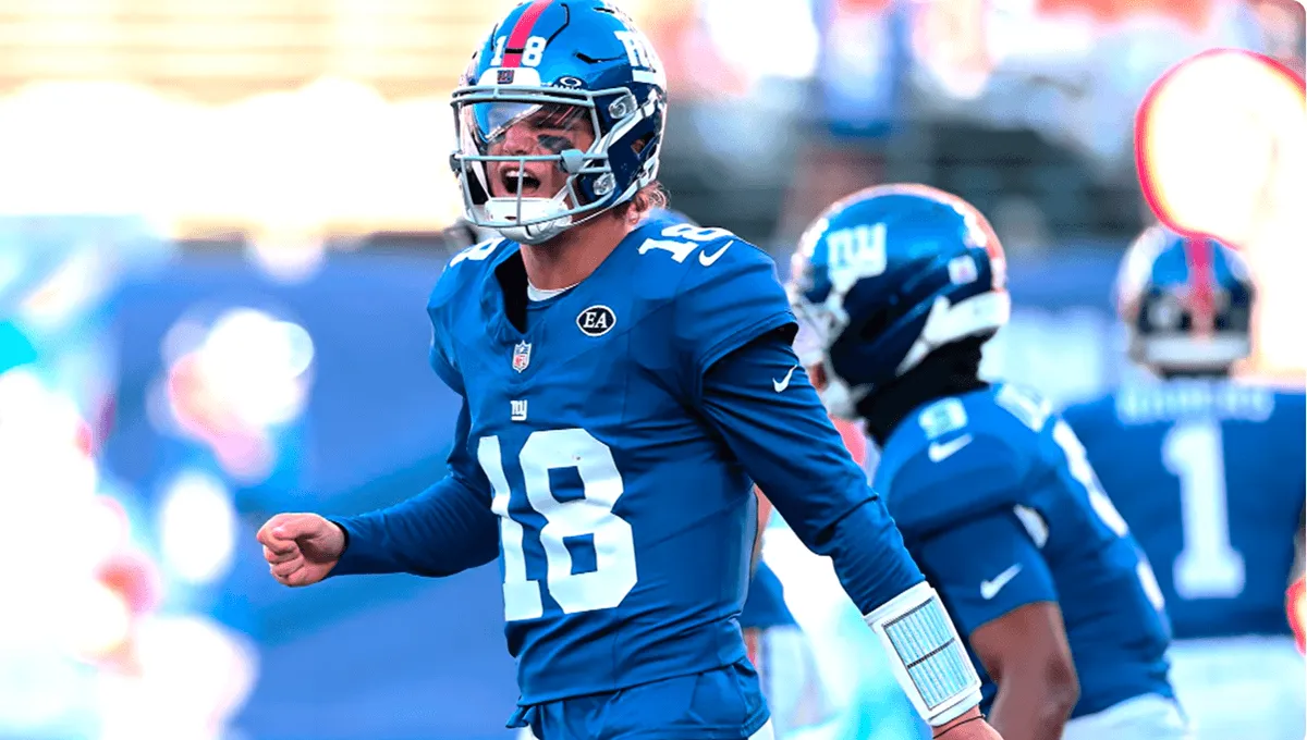 Screenshot of quarterback J.J. McCarthy