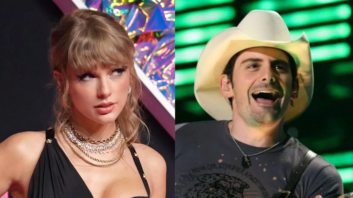 Taylor Swift recalls how Brad Paisley's once went too far with a prank. (Image Credit:(L)iHeartRadioCA, CC BY 3.0, via Wikimedia Commons, (R)minds-eye, CC BY-SA 2.0, via Wikimedia Commons)